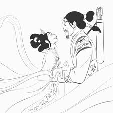Miguel Lasarte On Instagram Chang E And Houyi From The Movie Over The Moon I Love All Of Glenkeaneprd Works I N Musical Art Cute Drawings Moon Art