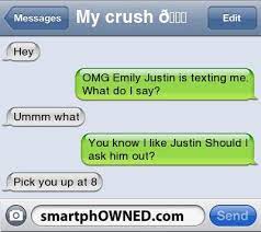 A man stopped me in the street today and asked me the quickest way to a hospital, so i pushed. 31 Crush Texts Ideas Crush Texts Texts Funny Texts