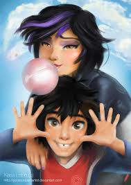Let's face it; Gogo's a great friend (maybe even an older sister) to Hiro.  She'd totally mess around with him like this. (art by YourConceptArtist on  Deviantart) : r BigHero6