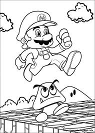 Printable coloring pages for kids. Super Mario Bros Coloring Picture