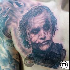 Joker tattoo done by @khantattoo tattoos outta gold coast, australia #khantattoo #heathledger… Heath Ledger Joker Tattoos By Niklavs Trankalis Nikucis Steemkr