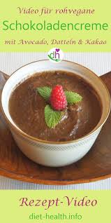 Rohe Schokoladencreme Mit Carobpulver Avocado Video Vegane Rezepte Essen Und Trinken Lebensmittel Essen
