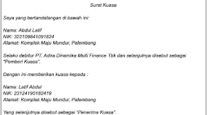 Contoh surat kuasa khusus perdata untuk menggugat. Tips Cara Membuat Dan Contoh Surat Kuasa Pengambilan Bpkb