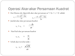 Maybe you would like to learn more about one of these? Persamaan Kuadrat 2 Ppt Download