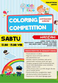 After the success of all india child art competition & international child art competition from past 11 institute sending below 50 entries will be rejected for the competition. Keei 2017 Coloring Competition Kategori Kakak Hotel Pullman Jakarta Central Park 13 Mei 17 Haievent Com