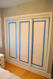 Painted Sliding Closet Doors Faux Trim