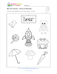 Grade Level Worksheets A Wellspring Of Worksheets Senses Preschool Five Senses Worksheet Preschool Worksheets