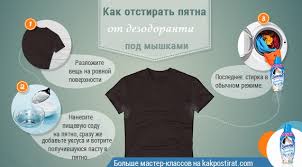 чем вывести белые пятна от дезодоранта на черной одежде Kak Otstirat Belye Pyatna Pod Myshkami Na Chernoj I Cvetnoj Odezhde