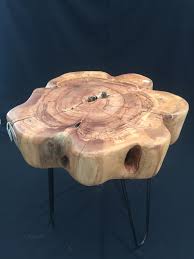 Using wood glue attach the two 2 x 12 x 4' pieces of wood together so you end up with a board 4 thick. Live Edge Olive Wood Coffee Table Eatonwood