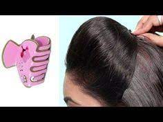 3 Easy Puff Hairstyles With Clutcher Hair Puff Ponytail Bun Youtube Hair Puff Short Hair Styles Easy Puff Ponytail