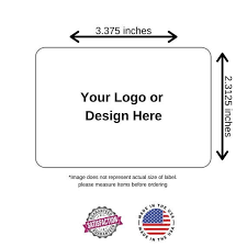 3 3 X 2 3 Inch Round Corner Rectangle Sticker Label Full Color Printing Product Label Custom Sticker Custom Stickers Sticker Labels Product Label