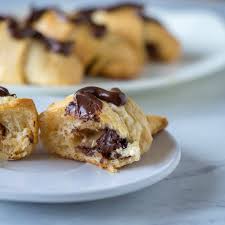 Roll each loosely, starting with the shorter side of the triangle and rolling to the opposite point. Easy Peanut Butter Chocolate Crescent Rolls Upstate Ramblings