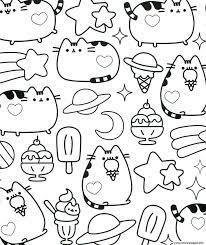 get this pusheen coloring pages pdf and have fun with it coloringfolder com emoji inspirational coloriage chat endormi