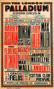 A complete resource for variety and theatre postcards, books and illustrations. Vaudeville Poster July 12 1937 Typographic Poster Vintage Graphic Design Typography