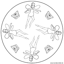 Fee Und Schmetterling Mandala Vorlagen Und Malvorlage Für