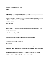 Un cântăreț poate încheia un astfel de contract cu o casă de discuri. Doc Contract Cesiune Drepturi De Autor Gherasim Cosmina Academia Edu