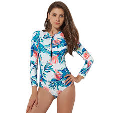 Gathered at the neck with contrasting, stripey frills. Dpois Baby Girls One Piece Swimwear Floral Long Sleeve Rash Guard Swimsuit Shirt Bathing Suit Upf 50 Sun Protection Swim One Piece Suits Urbytus Com