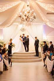Indoor Wedding Ceremony Arizona Wedding Photographers Villa Tuscana