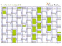 Wann sind in nrw ferien? Ferien Nordrhein Westfalen 2016 Ferienkalender Zum Ausdrucken