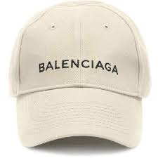 Balenciaga Embroidered Cotton Baseball Cap 345 Liked On Polyvore Featuring Accessories Hats Beige Embroidered Hats B Beige Hat Balenciaga Baseball Cap