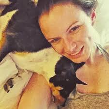 Anna fell over onto my shoulder when I laid down to watch …