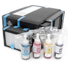 I just refilled the ink in the epson l210 printer, and all went well (i use original epson ink), then i printed about 30 sheets. Ink All In One Epson L210 Ink Tank