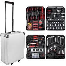 94 pieces garanti a vie chrome vanadium. Malette A Outils Valise De Bricolage 251 Outils Avec Mallette En Aluminium Et Poignee Telescopique Materiau