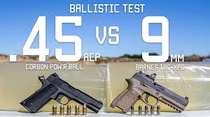 45cal vs 9mm ballistic test ammo comparison tactical rifleman