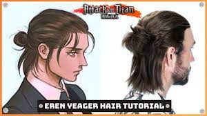 Eren Yeager Hairstyle Tutorial (updated) - Attack On Titan Season 4 -  YouTube