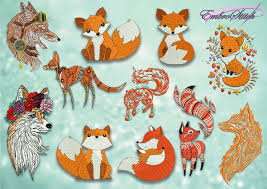 Most relevant best selling latest uploads. Sitting Fox Embroidery Design 3 Sizes 8 Formats Embrostitch