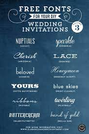 Free Fonts For Diy Wedding Invitations Volume 3 Free Wedding Printables Wedding Invitation Fonts Wedding Fonts