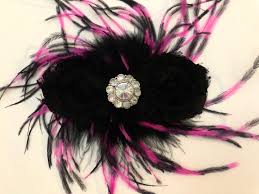 For a contemporary take on classic vintage style, pair your mermaid prom dress with a hair clip fascinator. Dance Costume Hair Piece Red Black Feather Hair Clips Black Glitter Hair Clip Red Black Feather Clip Glitter Hair Clips Customize Dance