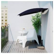 Bramson Fliso Sonnenschirm Mit Stander Schwarz Ikea Deutschland Patio Umbrella Patio Layout Design Trendy Home Decor