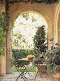 Italian Loggia Outdoor Patio Space Home Garden Design Outdoor Gardens