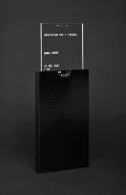 Wood Black Fashion Acrylic Glass Store Dark Fashion Show Invitation Fashion Invitation Invitation Design