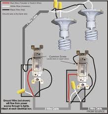Two way switching schematic wiring diagram (3 wire control). 3 Way Switch Wiring Diagram Power To Switch Then To The Other Switch Then To The Lights Diy Electrical Home Electrical Wiring 3 Way Switch Wiring