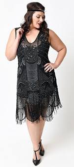 Plus Size Flapper Dresses And Costumes Plus Size Flapper Dress 1920s Fashion Vintage Dresses
