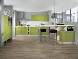 green kitchen cabinets