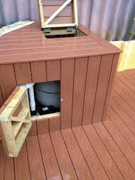 Hide Your Pool Pump With Decking Pool Pump Above Ground Pool Pumps Pool Decor