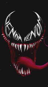 Venom movie, superheroes, logo, hd, 4k, 5k, 8k, black background. Cool Wallpapers Venom