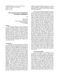 Pdf Uv Curing Gel Coat Technology For Composites