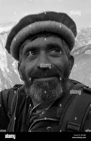 Heureux vieux Banque d'images noir et blanc