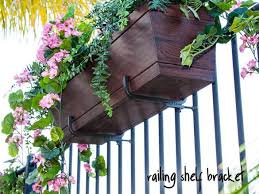 5 out of 5 stars. Railing Shelf Bracket 11 1 4in Shelf Pair Railing Flower Boxes Flower Boxes Railing Planters