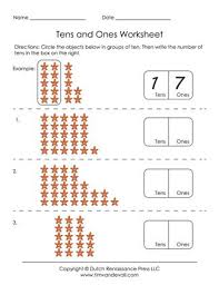 Use the red download button at the top to download this worksheet to your computer. Free Printable Tens And Ones Worksheets For Grade 1 Tens And Ones Worksheets Tens And Ones First Grade Math Worksheets