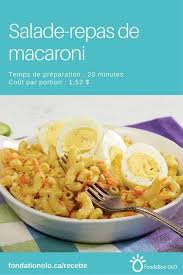 Recette De Salade De Macaroni A Savourer En Plat Principal Lorsqu Elle Est Accompagnee D œufs Seulement 1 52 Par Macaroni Salad Macaroni Salad Recipe Recipes