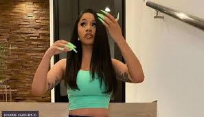 She later deleted the image. Cardi B Instagram Accident Exposed Picture Pics Leak Nip Photo Mebere