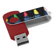 Neon Coloring Pencils Usb Swivel Flash Drive 8gb Zazzle Com Usb Flash Drive Colored Pencils