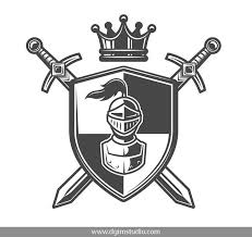 Knights Templates And Elements Knight Logo Shield Drawing Sword Logo