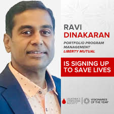 Please help us welcome Ravi Dinakaran, Portfolio Program Management  Professional, as a candidate in the Indianapolis Visionaries of the Year  2025 campaign! Thank you for #signinguptosavelives, Ravi, and best wishes  for a