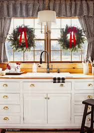 I Think It Is Definitely Necessary To Put Wreaths In All The Windows At Christmas Especially The Christmas Kitchen Decor Holiday Kitchen Kitchen Window Decor